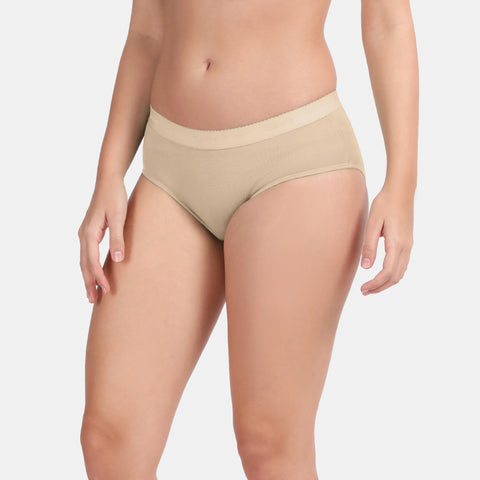Envie Medium Rise 3/4th Rear Coverage Hipster(Pack Of 2) - NVP2059(Blue Nude)