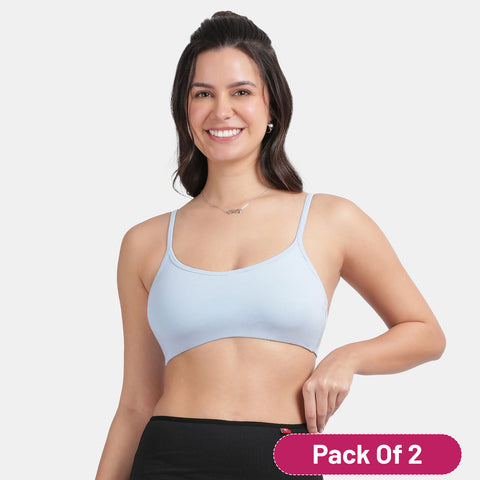 Envie Value+ Girls Non-Padded Non-Wired Full Coverage Teenage Bra - EVEGBA006 (Powder Blue)