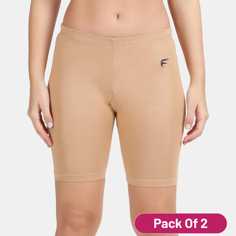 Envie Pack of 2 Hugged Fit Thigh Length Cycling Shorts - NVS5019 (J.Skin)