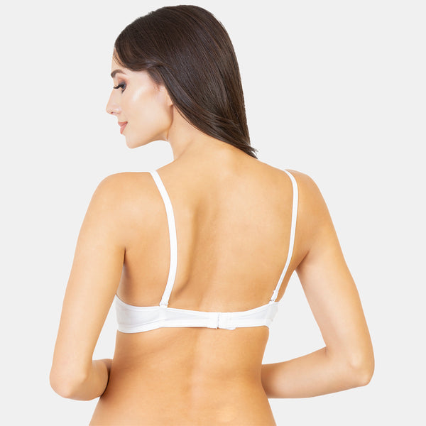 Envie Pack of 2 Padded Non-Wired 3/4th Coverage T-Shirt Bra - EVEBA001 (White)