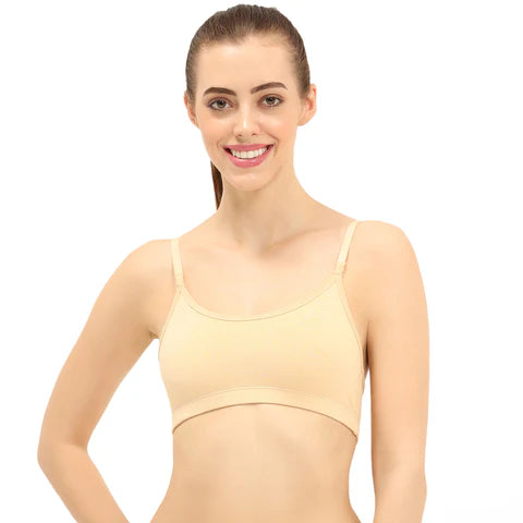Nude beginners bra Envie girls non padded non wired full coverage comfortable training bra for daily wear