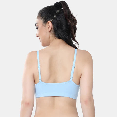 Powder Blue beginners bra Envie girls non padded non wired full coverage comfortable training bra for daily wear