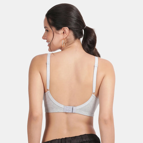 Envie Non-Padded Non-Wired 3/4th Coverage Maternity Bra - NVB1116 (Grey Melange)