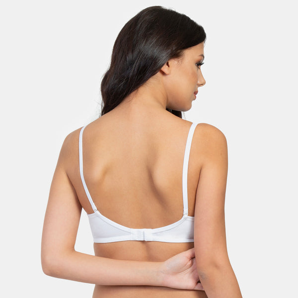 Envie Padded Non-Wired 3/4th Coverage T-Shirt Bra - NVB1007 (White)