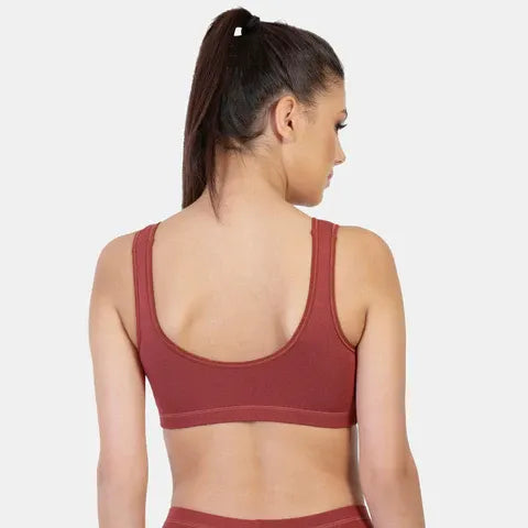 Envie Non-Padded Non-Wired Full Coverage Sleeping Bra - NVB1022 (Maroon)