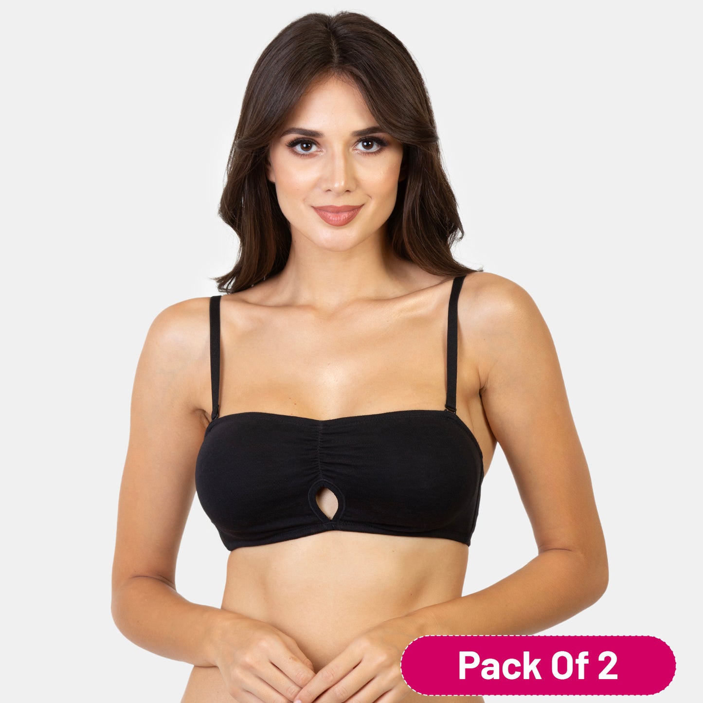 Envie Value+ Non-Padded Non-Wired Medium Coverage Bandeau Bra - NVB1027