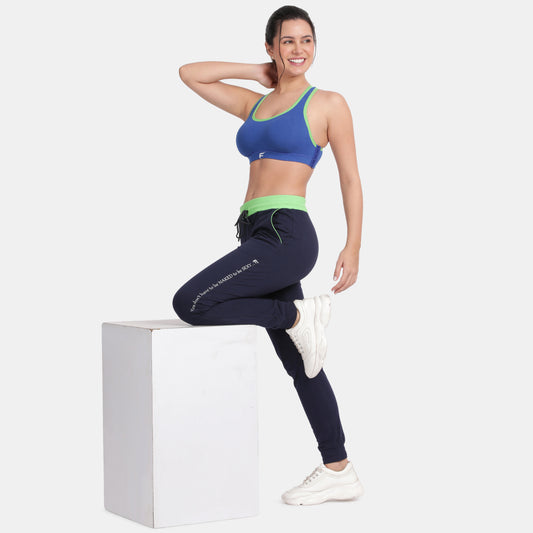Envie Padded Non-Wired Full Coverage Sports Bra - NVB1050 (Sapphire J Green)