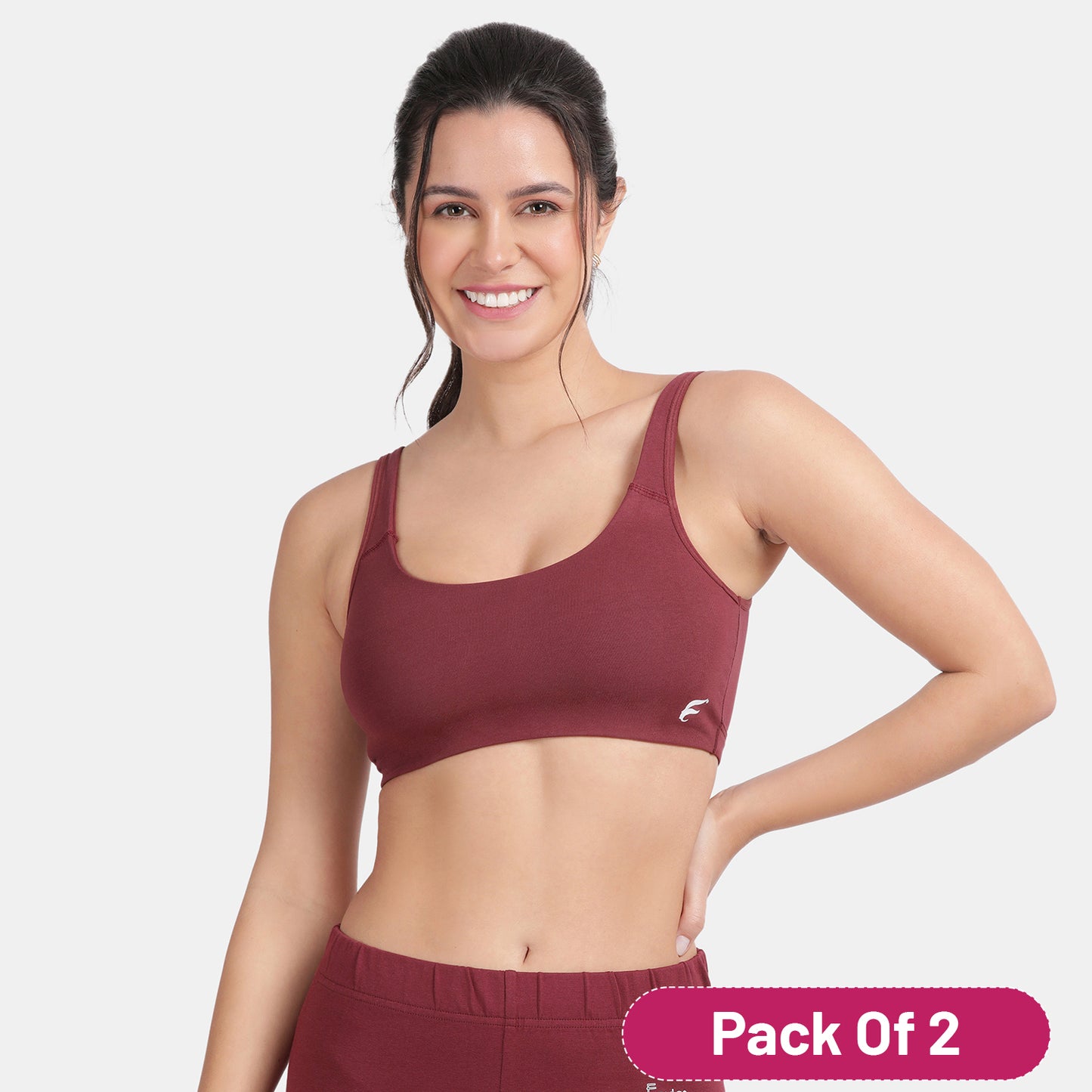 Envie Value+ Non-Padded Non-Wired Full Coverage Sports Bra - NVB1054