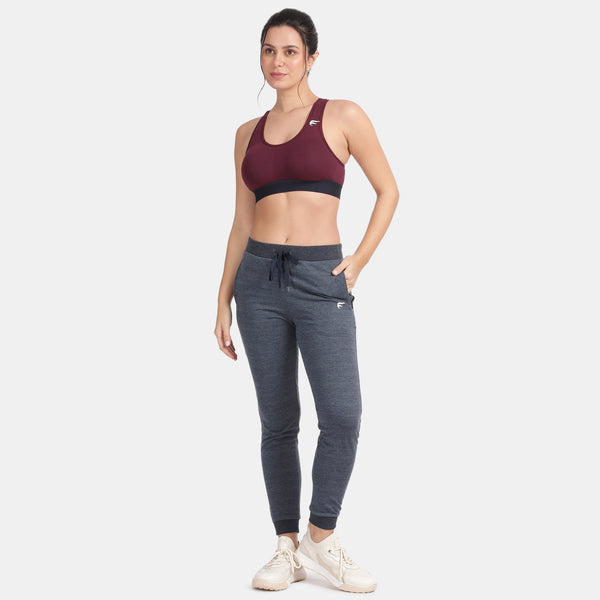 Envie Padded Non-Wired Full Coverage Sports Bra - NVB1070 (Plum Plum)