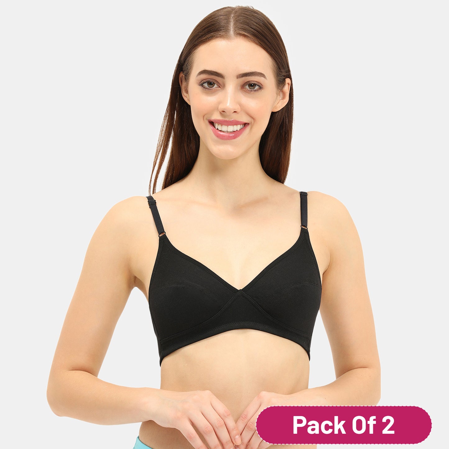 Envie Value+ Non-Padded Non-Wired 3/4th Coverage Minimiser Bra - NVB1083