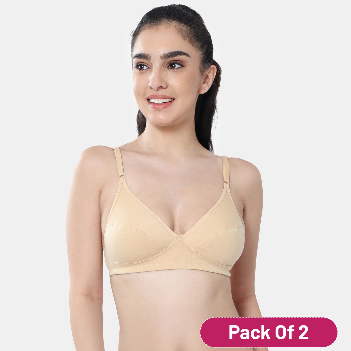 Envie Value+ Non-Padded Non-Wired 3/4th Coverage Minimiser Bra - NVB1083