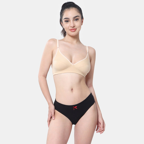Envie Non-Padded Non-Wired Full Coverage Minimiser Bra - NVB1086 (Nude)