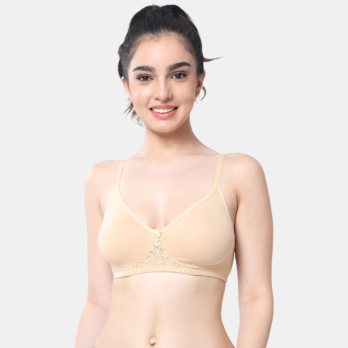 Envie Non-Padded Non-Wired 3/4th Coverage T-Shirt Bra - NVB1087 (Nude)