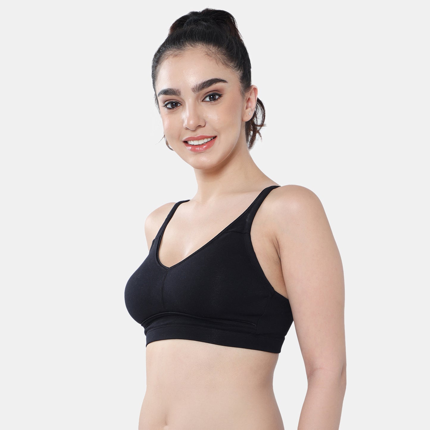 Envie Non-Padded Non-Wired 3/4th Coverage Minimiser Bra - NVB1104