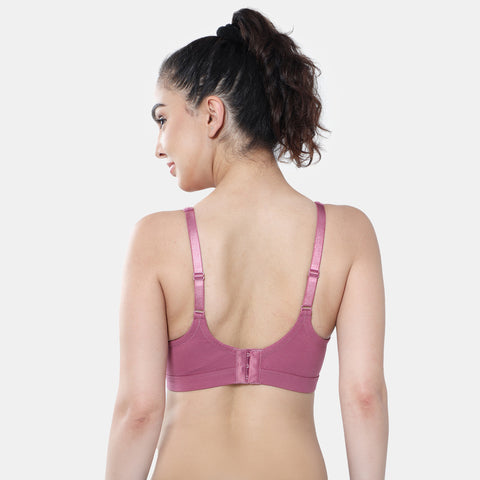 Envie Non-Padded Non-Wired 3/4th Coverage Minimiser Bra - NVB1104 (Wine)
