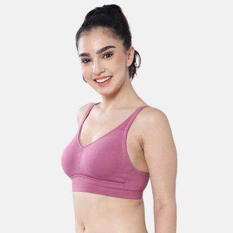 Envie Non-Padded Non-Wired 3/4th Coverage Minimiser Bra - NVB1104 (Wine)