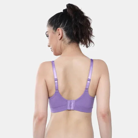 Envie Non-Padded Non-Wired 3/4th Coverage Minimiser Bra - NVB1104 (Voilet)
