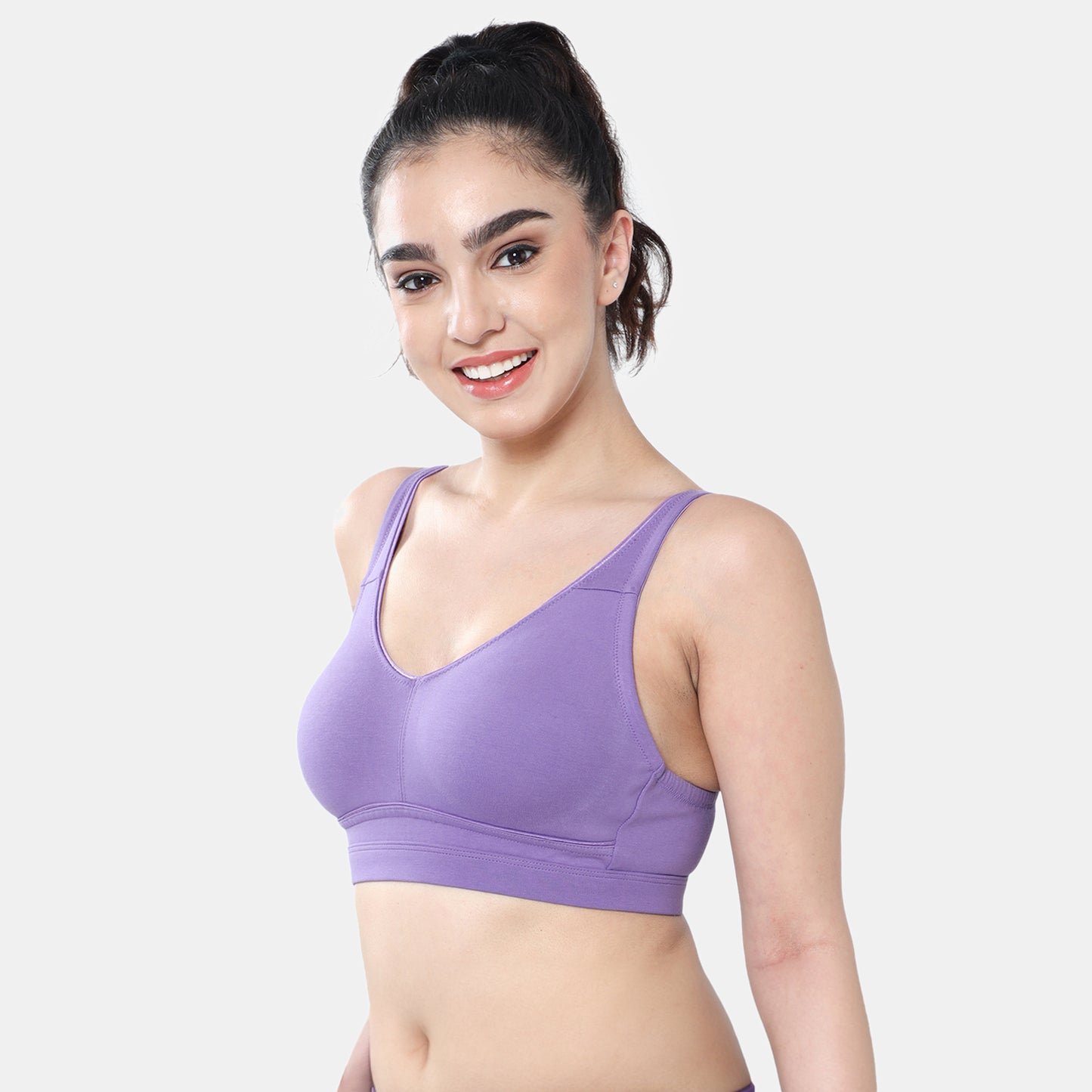 Envie Non-Padded Non-Wired 3/4th Coverage Minimiser Bra - NVB1104