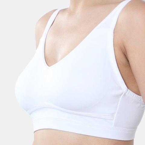 Envie Non-Padded Non-Wired 3/4th Coverage Minimiser Bra - NVB1104 (White)