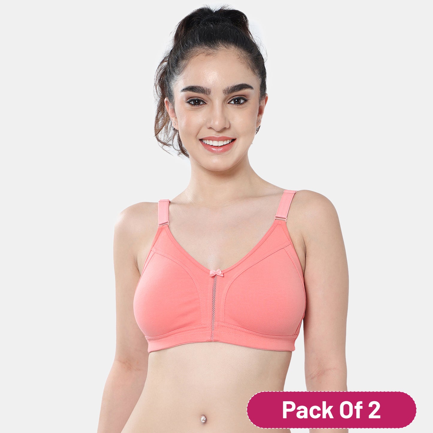 Envie Value+ Non-Padded Non-Wired Full Coverage T-Shirt Bra - NVB1106