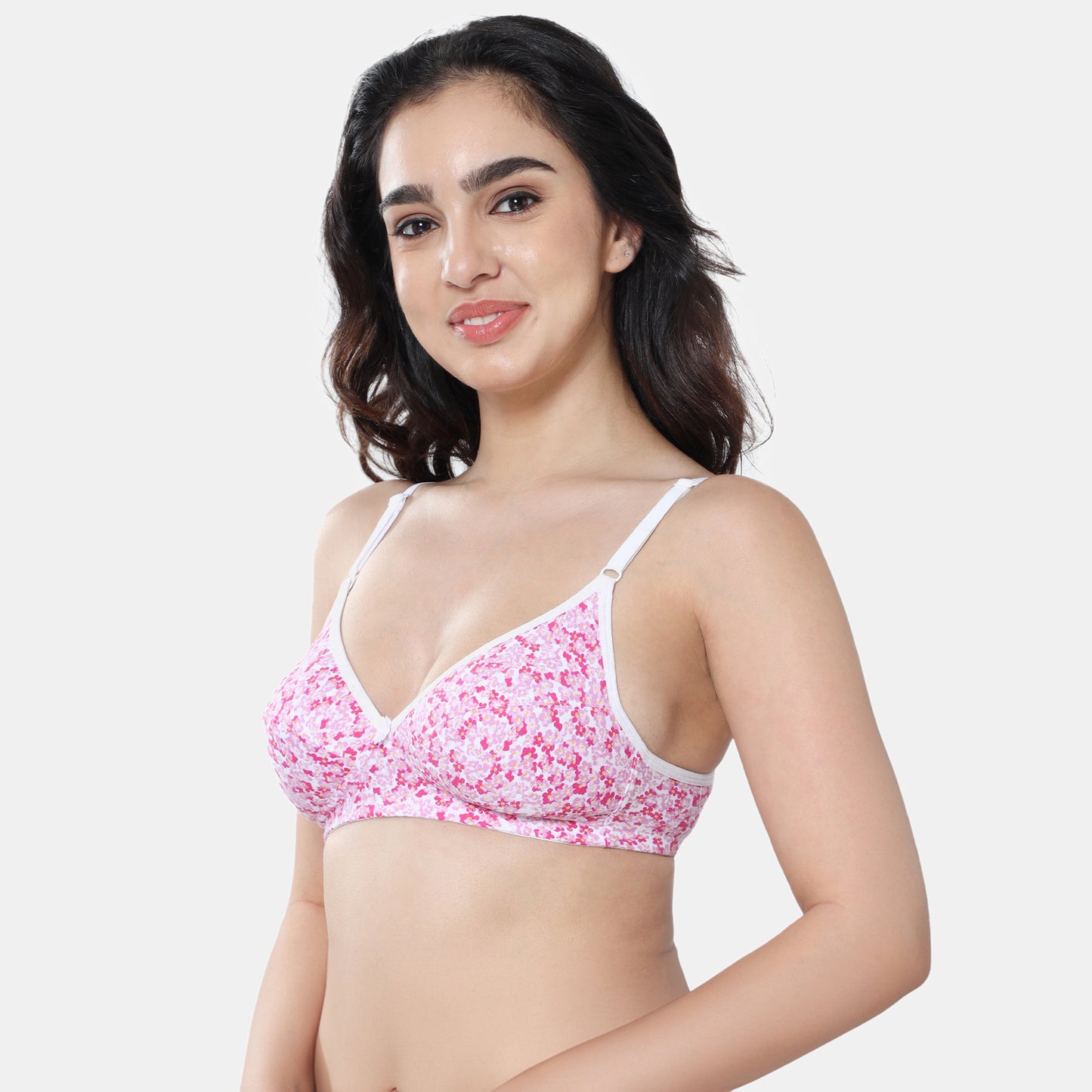 Envie Non-Padded Non-Wired 3/4th Coverage Minimiser Bra - Assorted - NVB1109