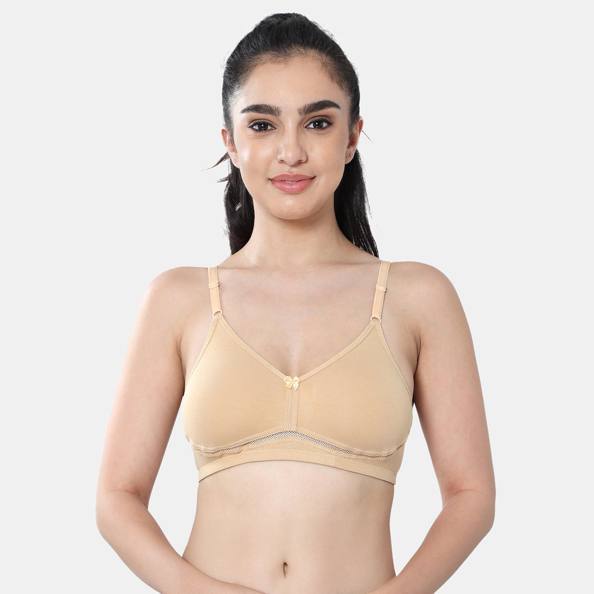 Envie Non-Padded Non-Wired 3/4th Coverage T-Shirt Bra - NVB1112 (Nude)