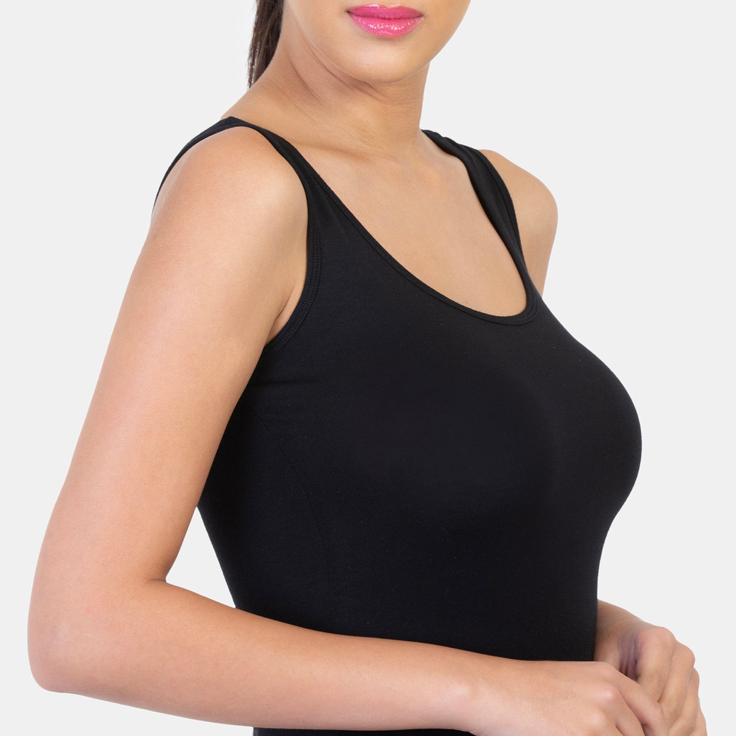 Envie Regular Fit U-Neck Short Length Tank Top - NVC3006