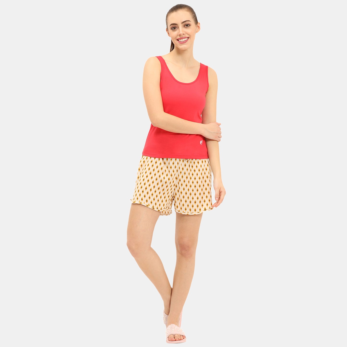 Envie Regular Fit U-Neck Short Length Tank Top - NVC3022