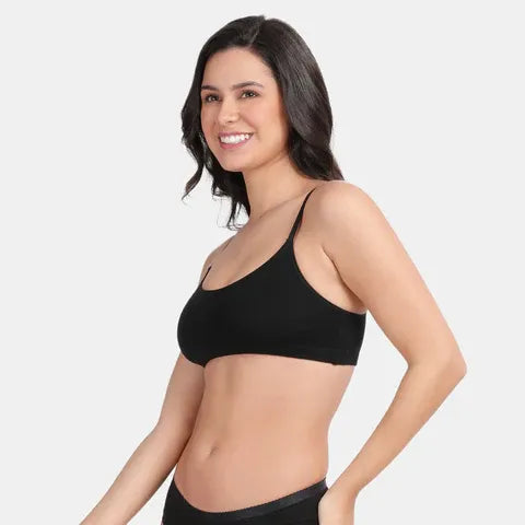 Envie Girls Non-Padded Non-Wired Full Coverage Beginners Bra - NVGB1008 (Jet Black)