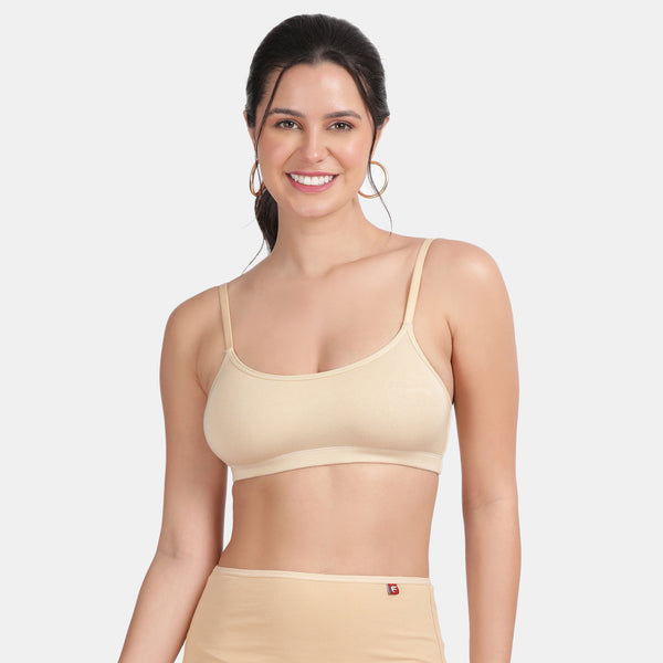 Envie Girls Non-Padded Non-Wired Full Coverage Beginners Bra - NVGB1008 (Beige)