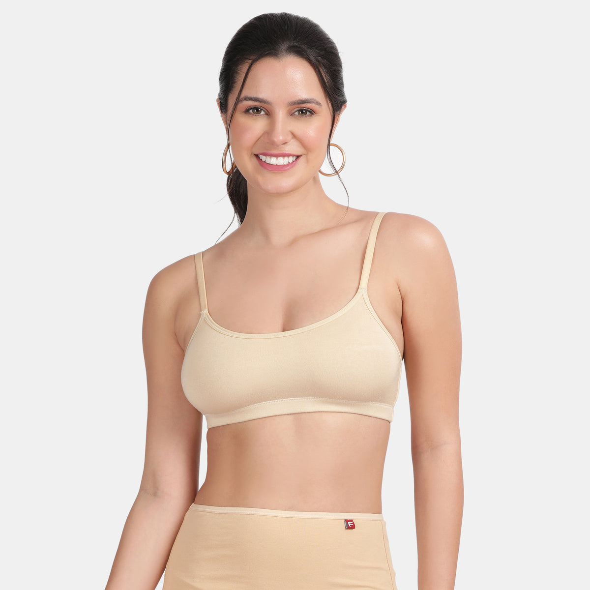 Envie Girls Non-Padded Non-Wired Full Coverage Beginners Bra - NVGB1008 (Beige)