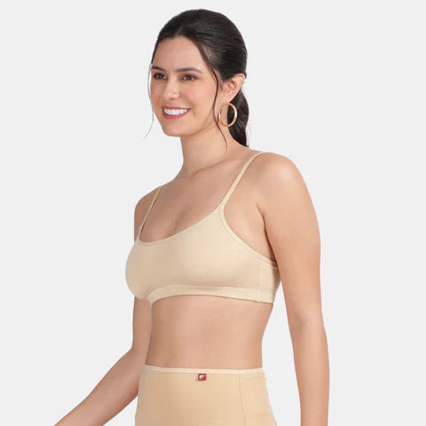 Envie Girls Non-Padded Non-Wired Full Coverage Beginners Bra - NVGB1008 (Beige)