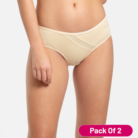 Envie Value+ Medium Rise 3/4th Coverage Hipster - NVP2014 (Nude)