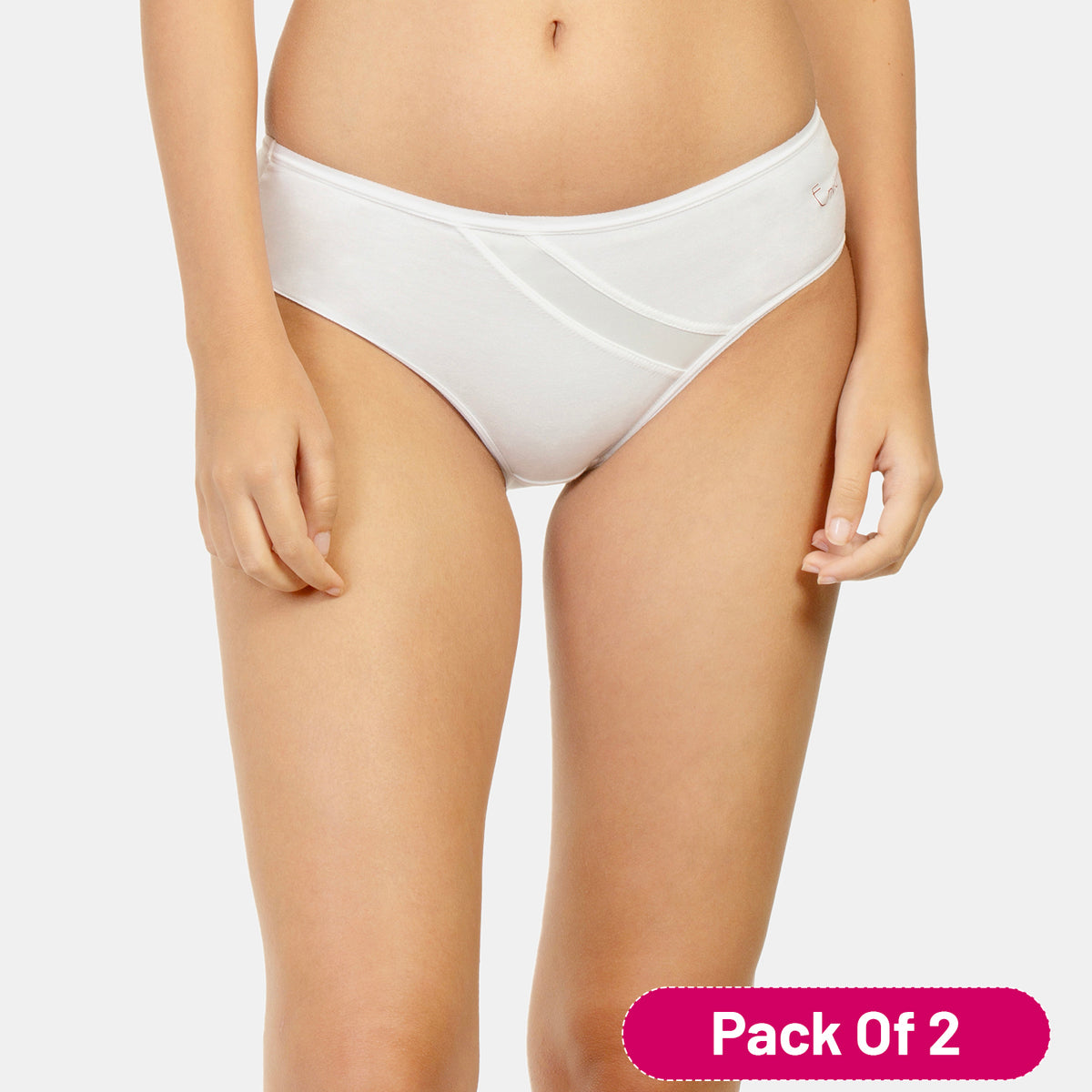 Envie Value+ Medium Rise 3/4th Coverage Hipster - NVP2014 (White)