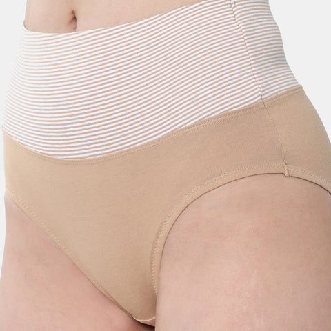 Envie Value+ High Rise Full Coverage Tummy Tucker Panty - NVP2024 (Beige)