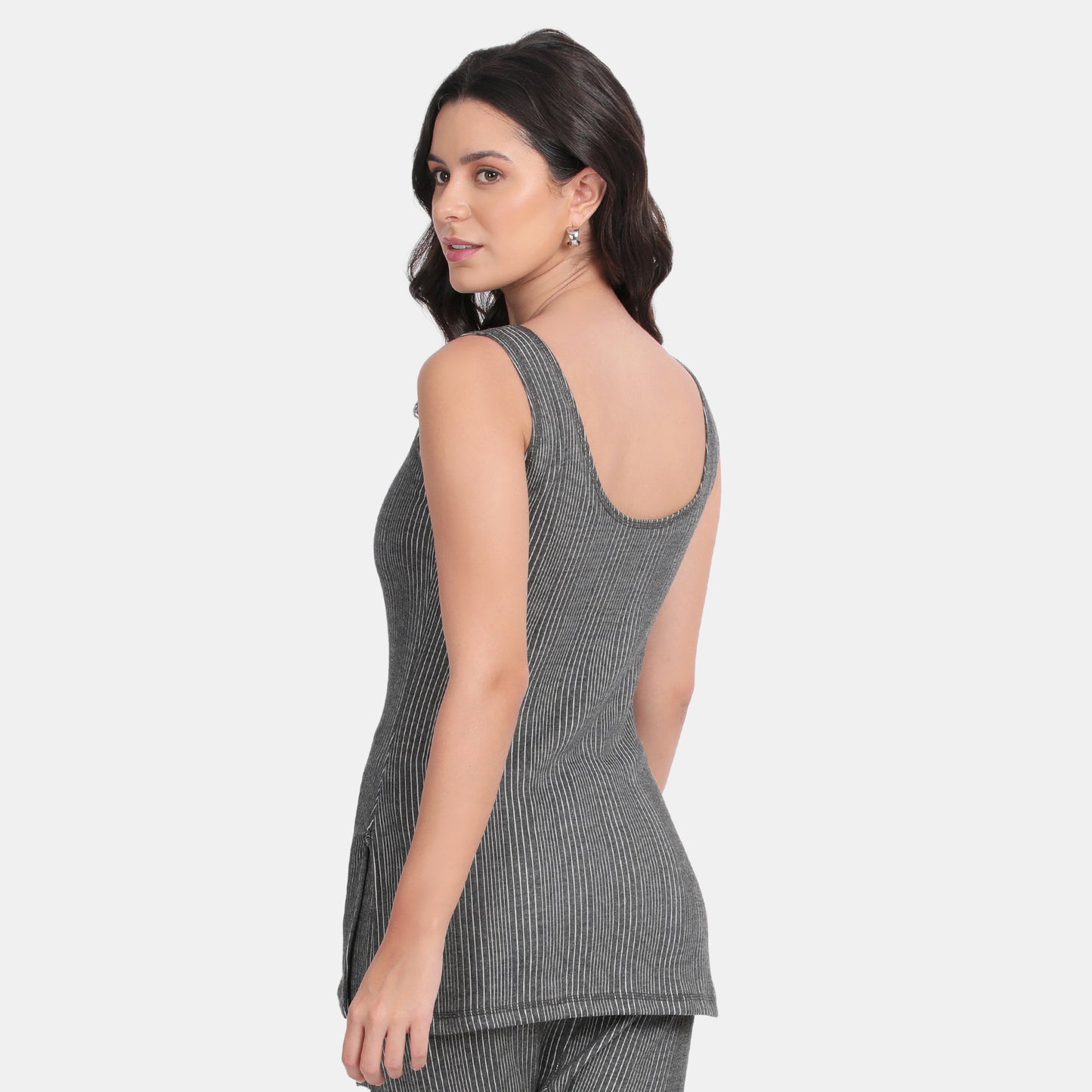 Envie Regular Fit Scoop Neck Thermal Tank Top - NVTHTM112