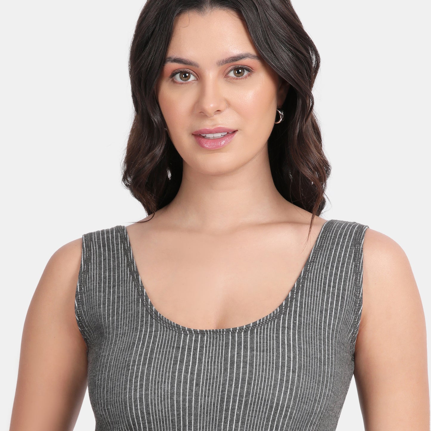 Envie Regular Fit Scoop Neck Thermal Tank Top - NVTHTM112