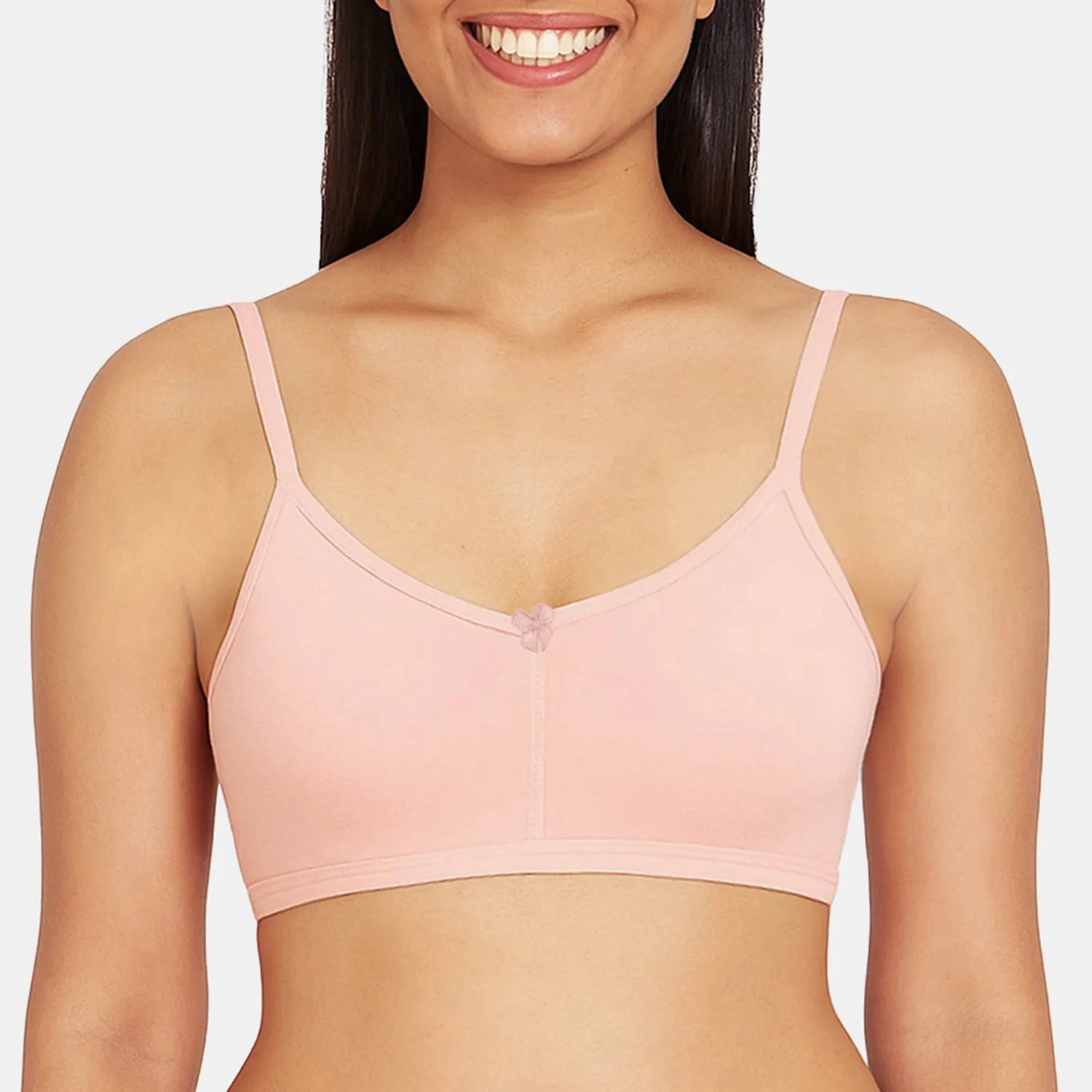 Peach T-shirt bra Envie non padded non wired moulded 3/4th coverage comfortable everyday bra