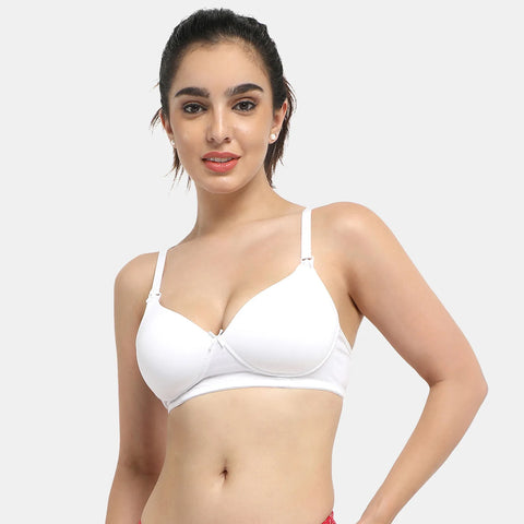 Envie Padded Non-Wired 3/4th Coverage Maternity Bra - NVB1117 (White)