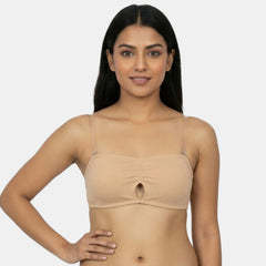 Envie Medium Coverage Bandeau Bra with Transparent Back